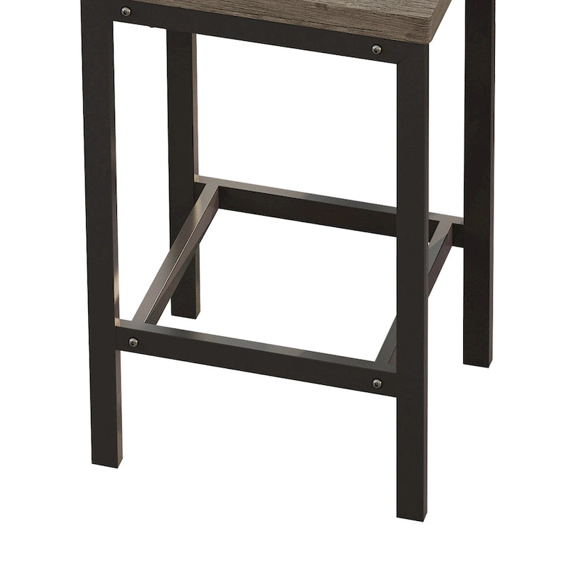Ensemble table de bar avec 3 tabourets