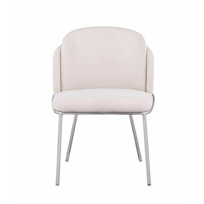 Chaise d'appoint Somette Lacey à dossier incurvé, lot de 2
