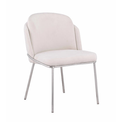 Chaise d'appoint Somette Lacey à dossier incurvé, lot de 2
