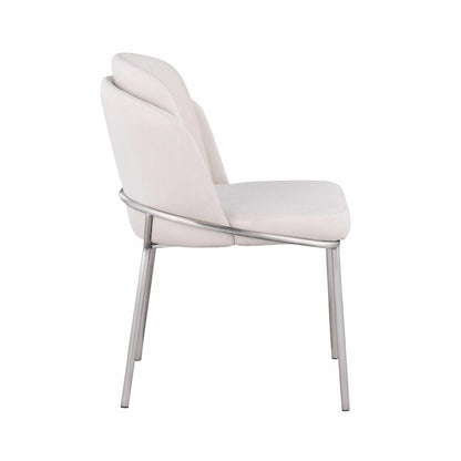 Chaise d'appoint Somette Lacey à dossier incurvé, lot de 2