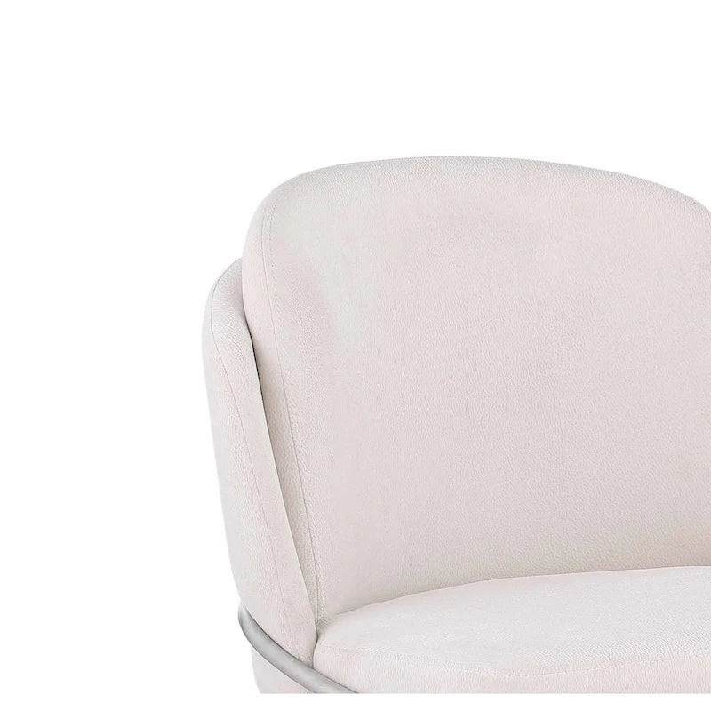 Chaise d'appoint Somette Lacey à dossier incurvé, lot de 2