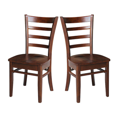 Ensemble de deux chaises d'appoint Emily d'International Concepts
