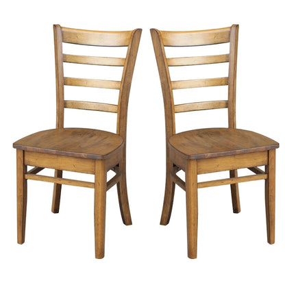 Ensemble de deux chaises d'appoint Emily d'International Concepts