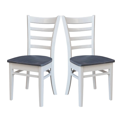 Ensemble de deux chaises d'appoint Emily d'International Concepts