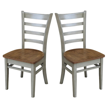 Ensemble de deux chaises d'appoint Emily d'International Concepts