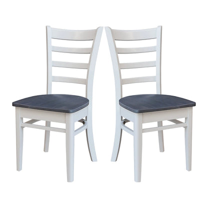 Ensemble de deux chaises d'appoint Emily d'International Concepts