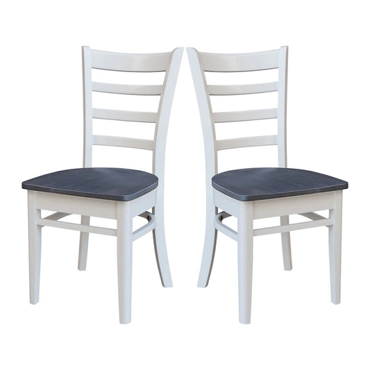 Ensemble de deux chaises d'appoint Emily d'International Concepts