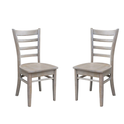 Ensemble de deux chaises d'appoint Emily d'International Concepts
