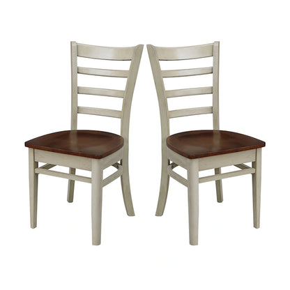 Ensemble de deux chaises d'appoint Emily d'International Concepts