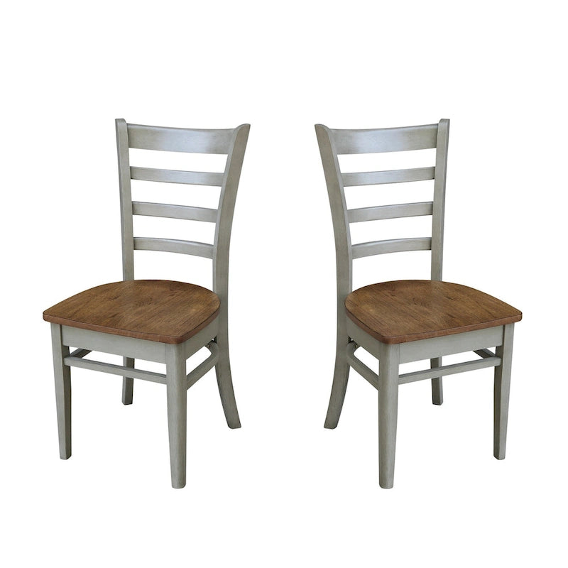 Ensemble de deux chaises d'appoint Emily d'International Concepts