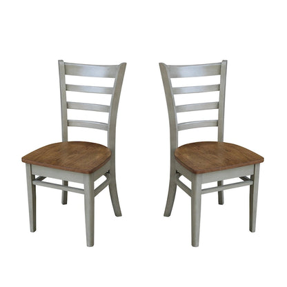 Ensemble de deux chaises d'appoint Emily d'International Concepts