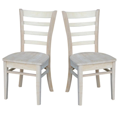 Ensemble de deux chaises d'appoint Emily d'International Concepts