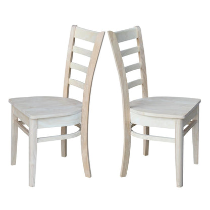 Ensemble de deux chaises d'appoint Emily d'International Concepts