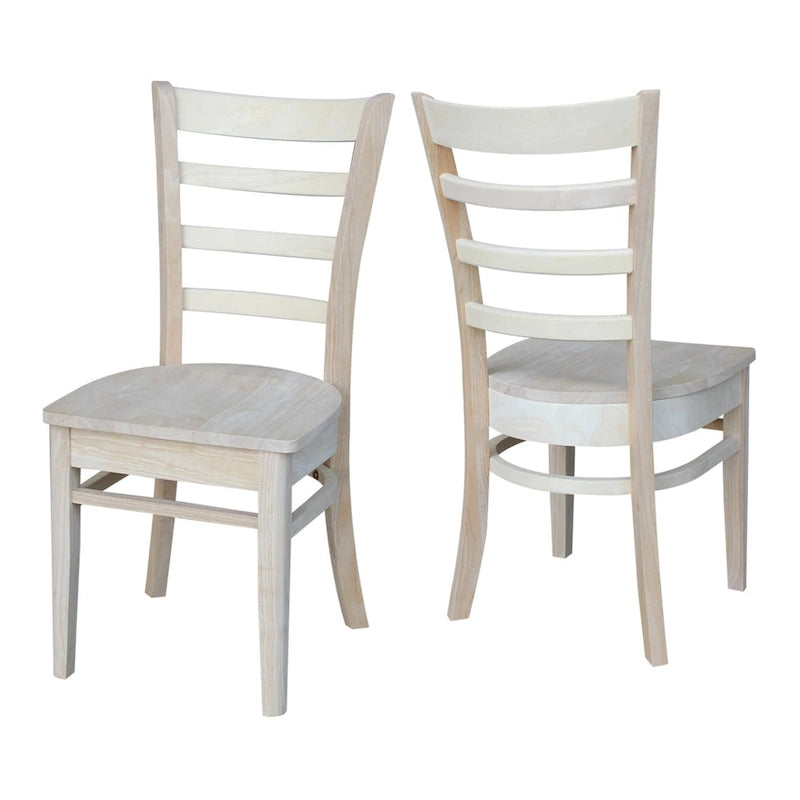 Ensemble de deux chaises d'appoint Emily d'International Concepts