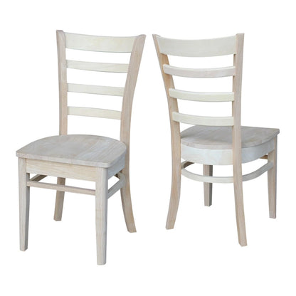 Ensemble de deux chaises d'appoint Emily d'International Concepts