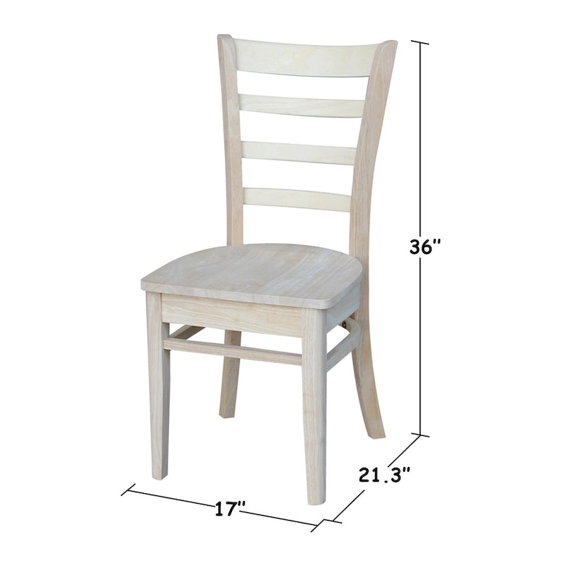 Ensemble de deux chaises d'appoint Emily d'International Concepts