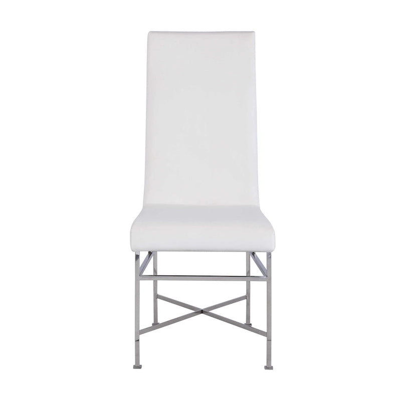 Chaise d'appoint contemporaine Somette avec structure en acier, lot de 2 - Non disponible