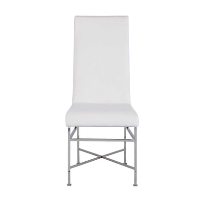 Chaise d'appoint contemporaine Somette avec structure en acier, lot de 2 - Non disponible