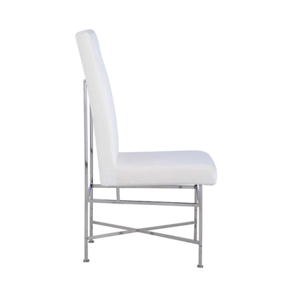 Chaise d'appoint contemporaine Somette avec structure en acier, lot de 2 - Non disponible