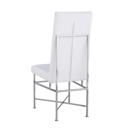 Chaise d'appoint contemporaine Somette avec structure en acier, lot de 2 - Non disponible