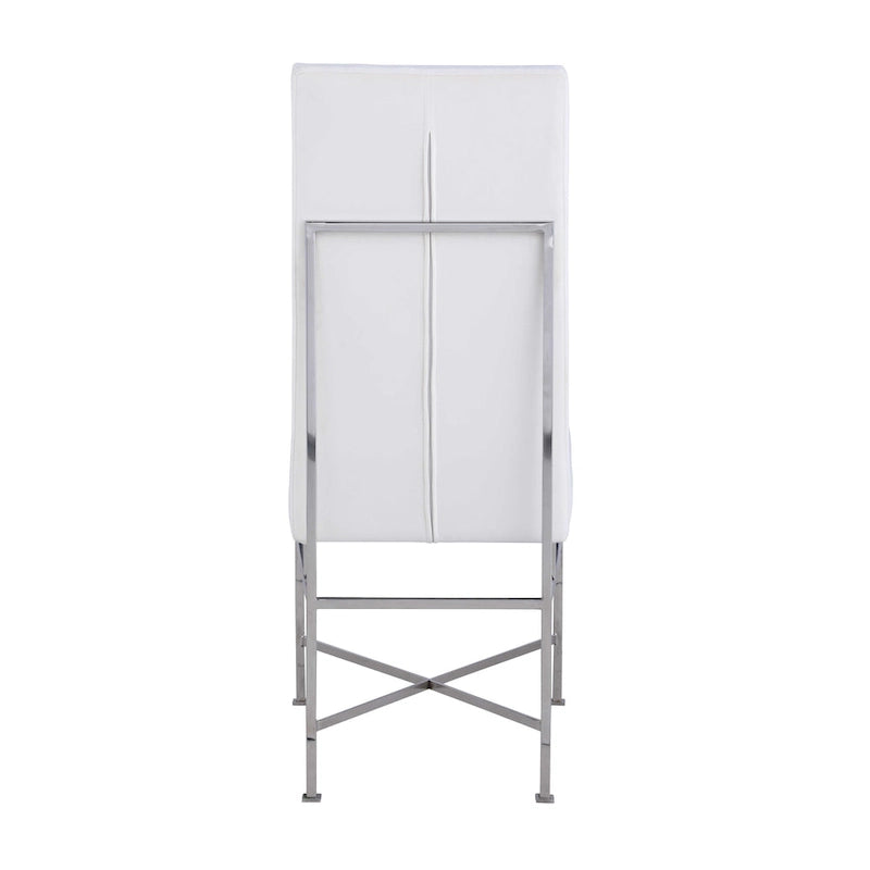 Chaise d'appoint contemporaine Somette avec structure en acier, lot de 2 - Non disponible