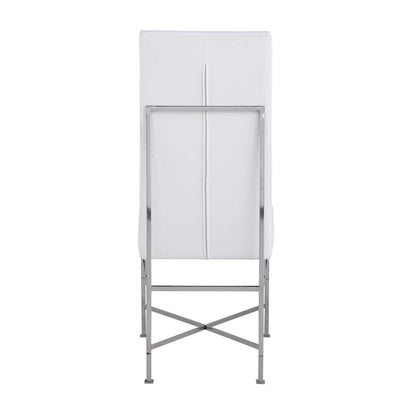 Chaise d'appoint contemporaine Somette avec structure en acier, lot de 2 - Non disponible