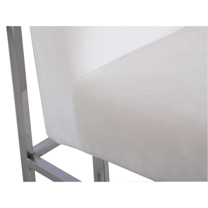 Chaise d'appoint contemporaine Somette avec structure en acier, lot de 2 - Non disponible