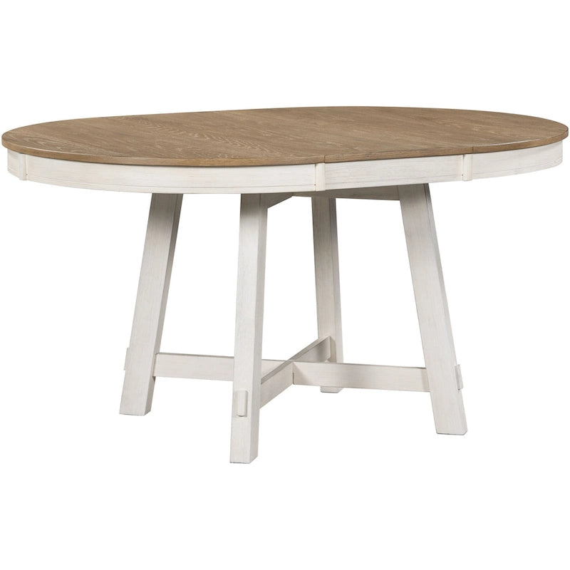 Ensemble de table à manger extensible 5 pièces avec chaises rembourrées