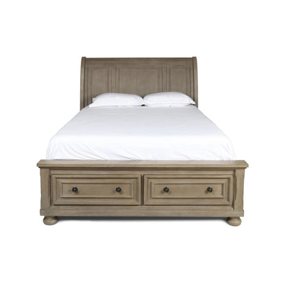 Ensemble de chambre à coucher 5 pièces Salinger en étain de New Classic Furniture avec 2 tables de chevet