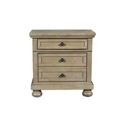 Ensemble de chambre à coucher 5 pièces Salinger en étain de New Classic Furniture avec 2 tables de chevet