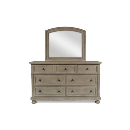 Ensemble de chambre à coucher 5 pièces Salinger en étain de New Classic Furniture avec 2 tables de chevet