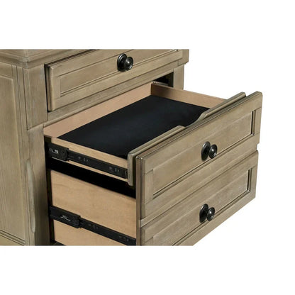 Ensemble de chambre à coucher 5 pièces Salinger en étain de New Classic Furniture avec 2 tables de chevet