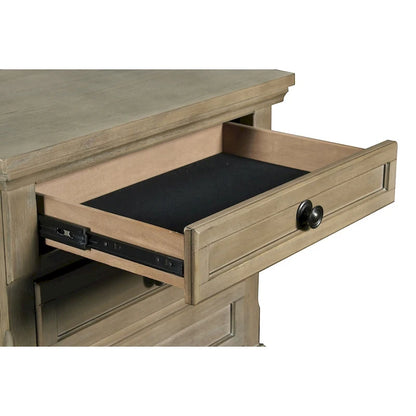Ensemble de chambre à coucher 5 pièces Salinger en étain de New Classic Furniture avec 2 tables de chevet