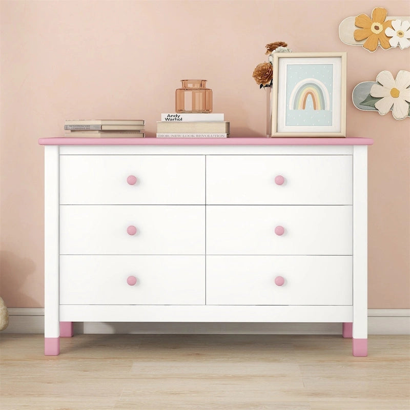 Commode de rangement en bois Merax avec 6 tiroirs