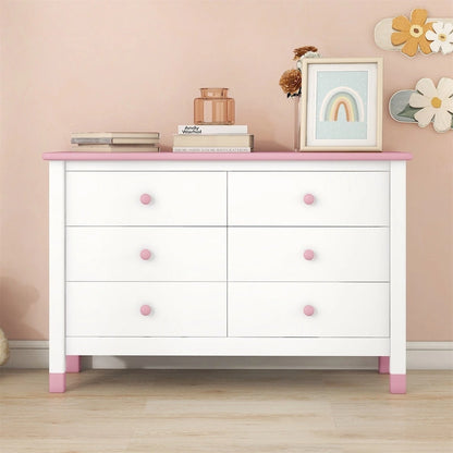 Commode de rangement en bois Merax avec 6 tiroirs