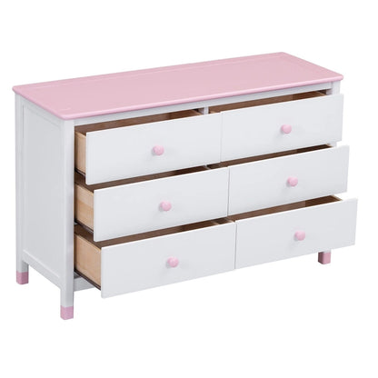 Commode de rangement en bois Merax avec 6 tiroirs