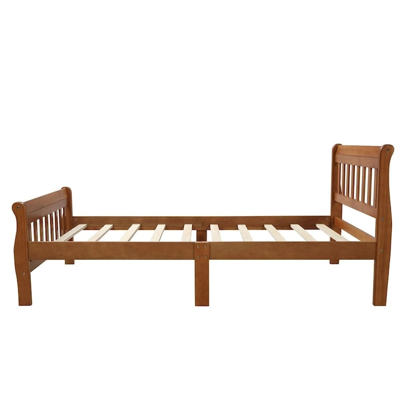 Cadre de lit plateforme en bois pour lit simple, sommier à panneaux, base de matelas