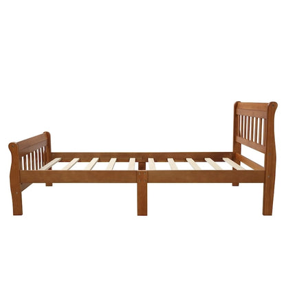 Cadre de lit plateforme en bois pour lit simple, sommier à panneaux, base de matelas