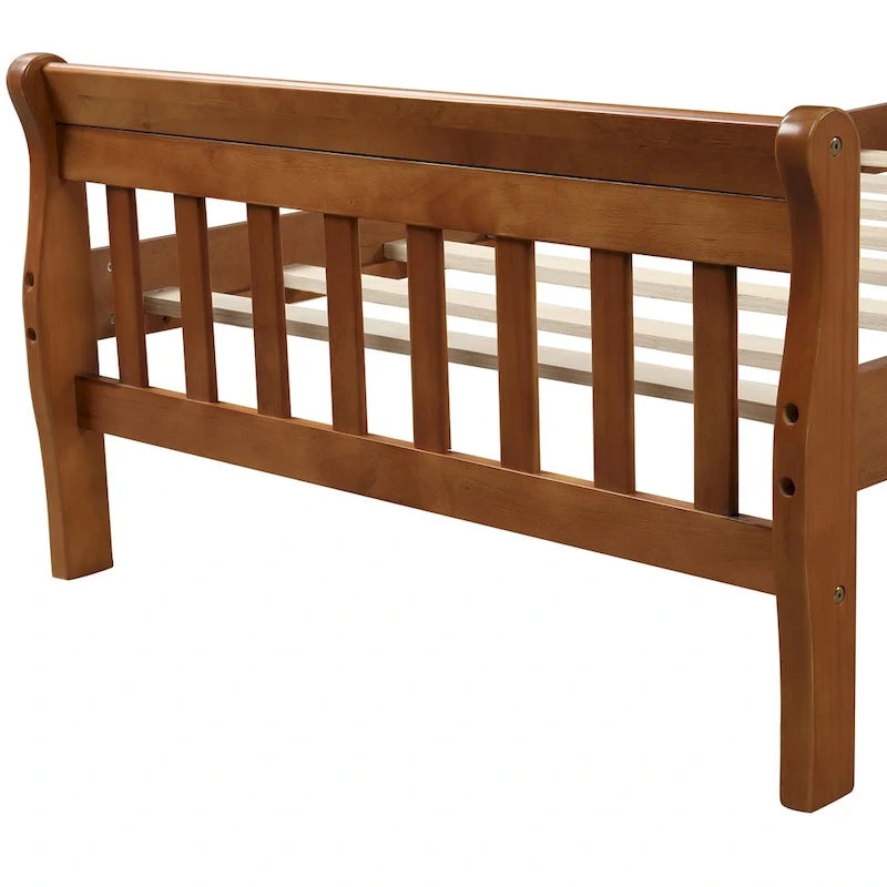 Cadre de lit plateforme en bois pour lit simple, sommier à panneaux, base de matelas