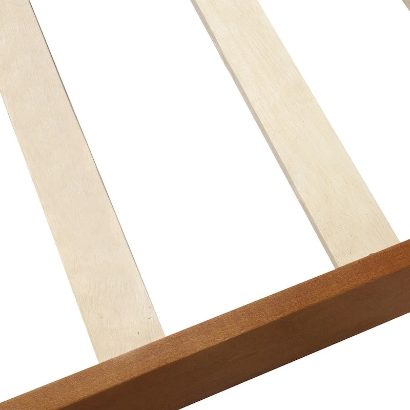 Cadre de lit plateforme en bois pour lit simple, sommier à panneaux, base de matelas