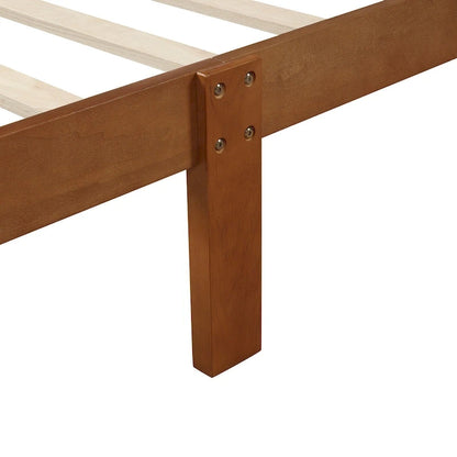 Cadre de lit plateforme en bois pour lit simple, sommier à panneaux, base de matelas
