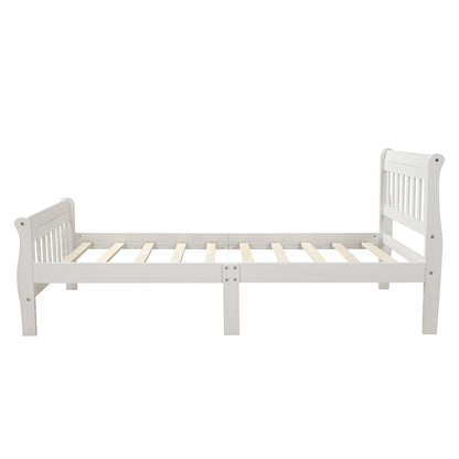 Cadre de lit plateforme en bois pour lit simple, sommier à panneaux, base de matelas