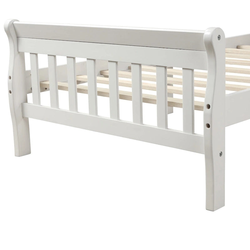 Cadre de lit plateforme en bois pour lit simple, sommier à panneaux, base de matelas