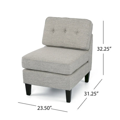 Fauteuil pantoufles en tissu Crowningshield de Christopher Knight Home