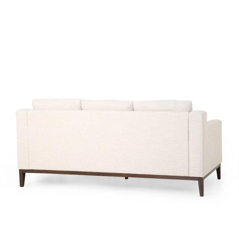 Canapé 3 places contemporain Elliston en tissu avec coussins décoratifs par Christopher Knight Home