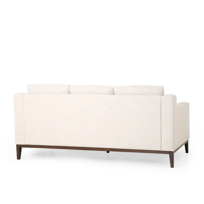 Canapé 3 places contemporain Elliston en tissu avec coussins décoratifs par Christopher Knight Home