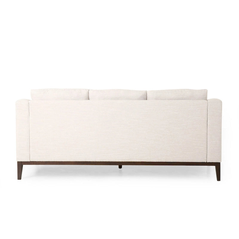 Canapé 3 places contemporain Elliston en tissu avec coussins décoratifs par Christopher Knight Home