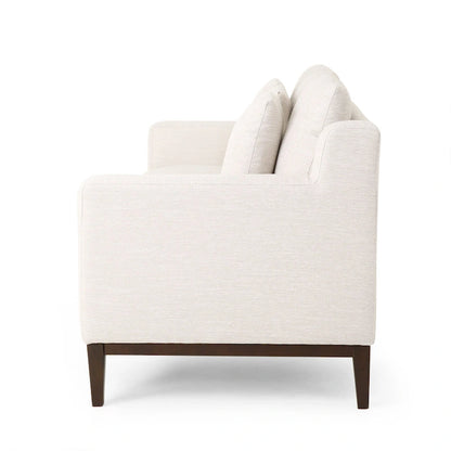 Canapé 3 places contemporain Elliston en tissu avec coussins décoratifs par Christopher Knight Home