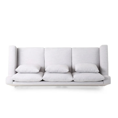 Canapé 3 places contemporain Elliston en tissu avec coussins décoratifs par Christopher Knight Home