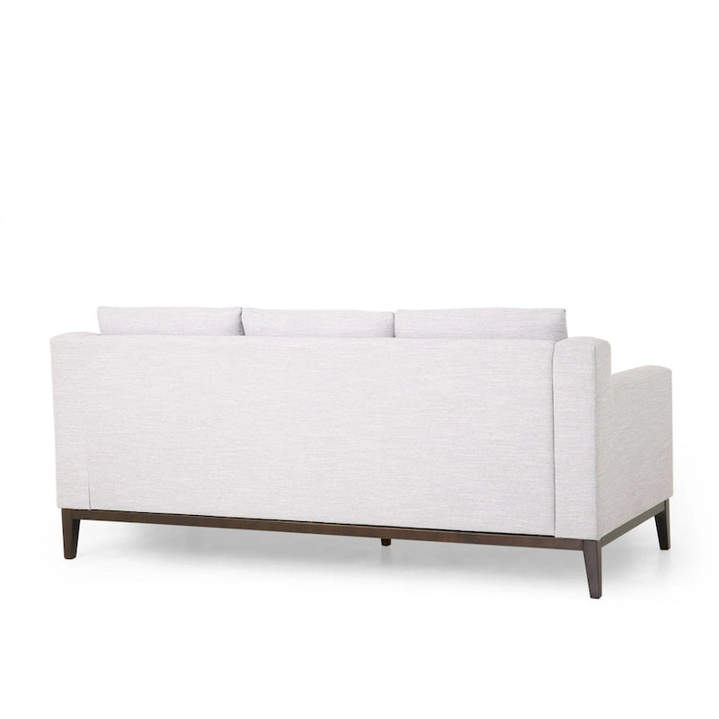 Canapé 3 places contemporain Elliston en tissu avec coussins décoratifs par Christopher Knight Home